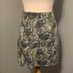 Free People Paisley skirt